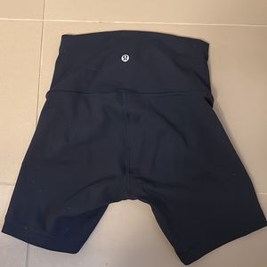 Lululemon Navy Bike Shorts